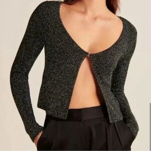 NWT Abercrombie & Fitch Sparkle knit cardigan